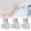 4 шт. Белые кронштейны для жалюзи, 1 дюйм, Металлическая конструкция, для улучшения эстетики дома