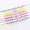 6 Colors Highlighter Pens Dual Tips Broad Chisel and Fine Tip Highlighter Markers Pen for Adults Students Children
