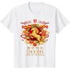 Year of The Horse Lunar Chinese New Year Women TShirt Fashion Horse Tees Horse Enthusiast round neck casual Clothes