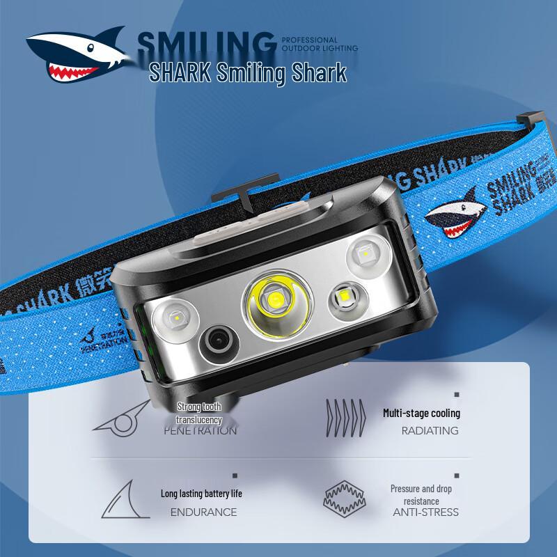 Легкий налобный фонарь Smiling Shark TD-1115