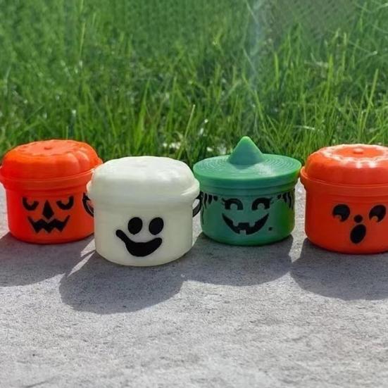 Ведро для тыквы на Хэллоуин Миниатюрный дизайн Тыква Оранжевое ведро Мини-контейнеры для хранения Праздничное украшение на Хэллоуин