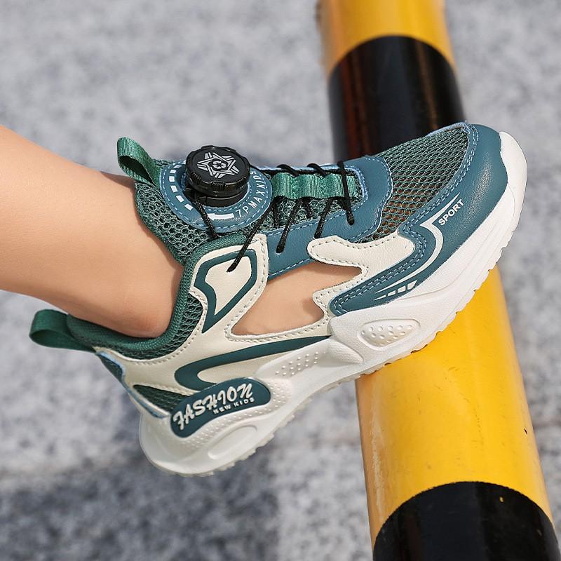 Boys Running Shoes Kids Breathable Mesh Sneakers Non Slip Athletic Casual