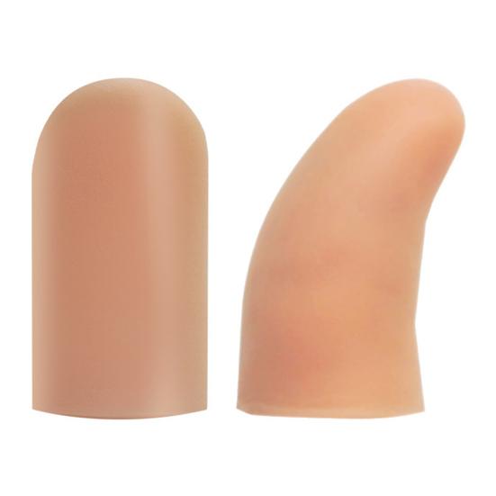 10Pcs Silicone Finger Protectors Finger Arthritis Cracking Pain Relief Finger Cots Short Thumb Guard Cover Reusable Fingertip Protection Finger