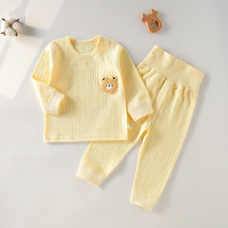Cozy 2023 Autumn Winter Childrens Soft Cotton Long Sleeve Two Piece Set For Baby Boys And Girls
