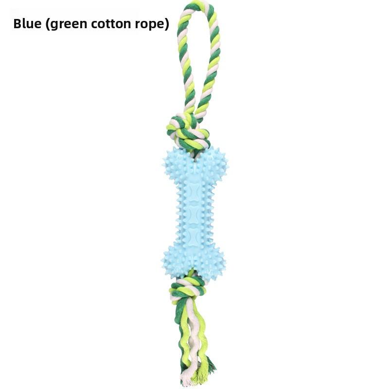 Игрушка для питомца хлопковая веревка в форме кости, износостойкая, тренировочный канат с узлами для прорезывания зубов, набор игрушек для собак, чтобы развлечь себя и не скучать
