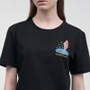 Футболка Hiloin с одним вырезом на шее (Рождение Венеры)-черный