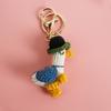 1шт кулон утка новый брелок ручной работы брелок ручной работы брелок утка вперед милый шерстяной крючком мультфильм многоцветный