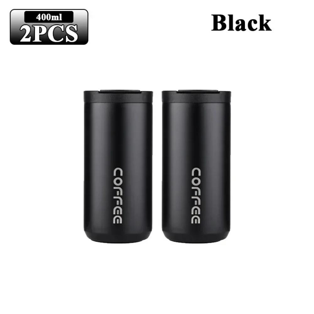 400ML Stainless Steel Coffee Cup Travel Thermal Mug Leak-Proof Thermos Bottle Tea Coffee Mug Office Business Style Thermos