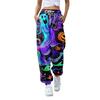 Женские модные Хэллоуин свободные спортивные брюки повседневного стиля однотонные с кулиской на талии