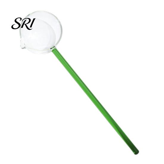 Ergonomic Glass Spoon Handmade Long Handle for Cooking Heat-Resistant Kitchen Utensil Adaptable Tool Stirring Serving Scooping Unique Gift Home Chefs