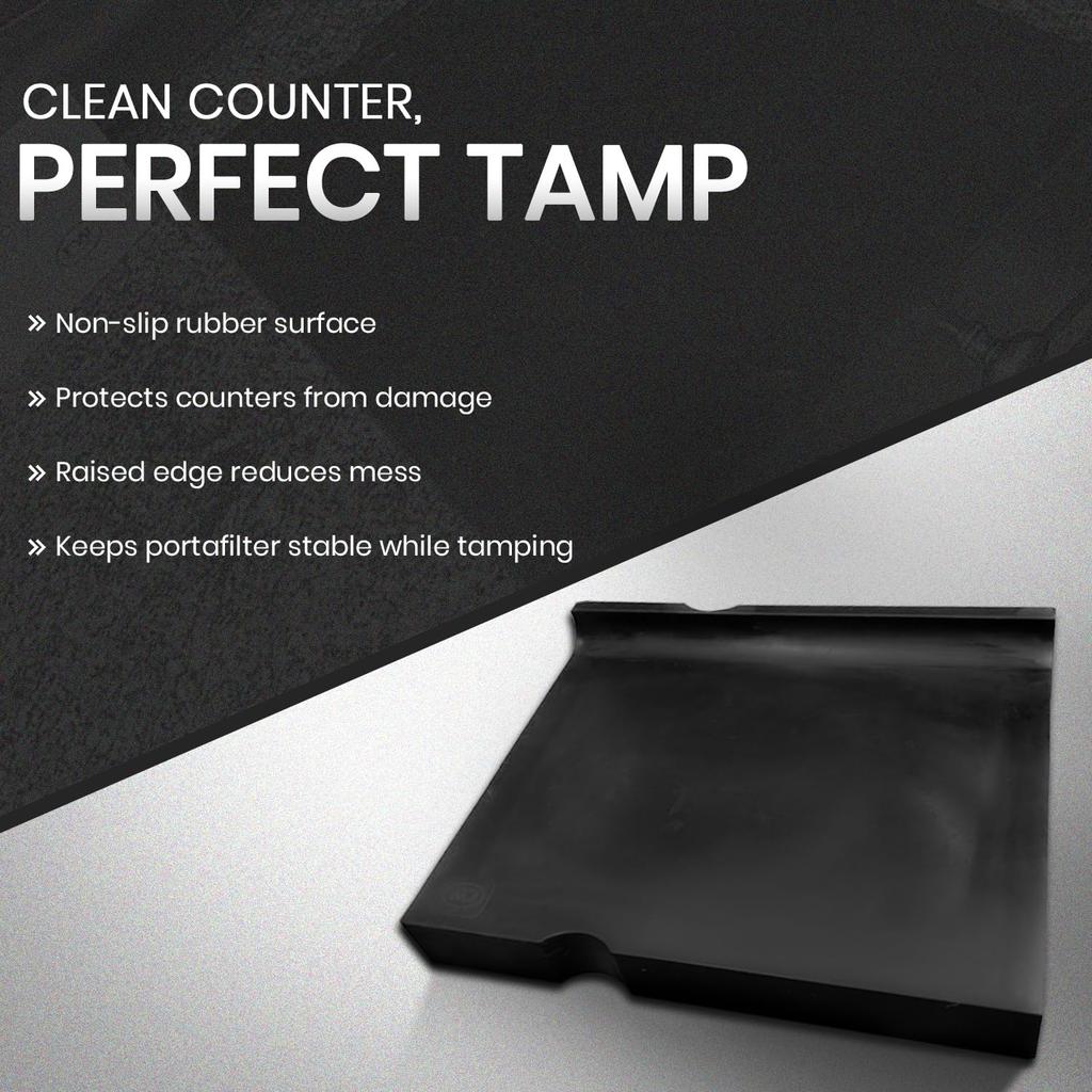 Rattleware 8 x 10 inch Espresso Tamping Mat Rubber Tamper Pad Non-Slip