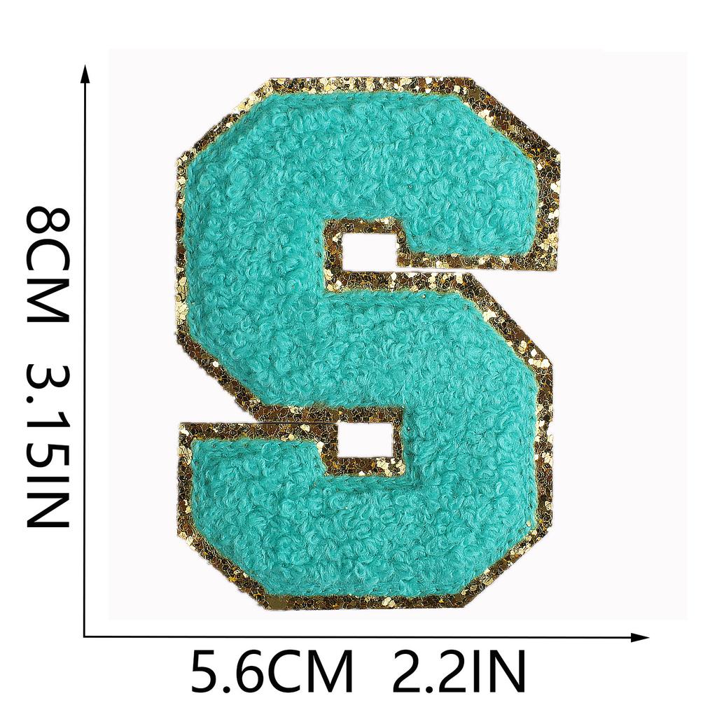 White Towel Embroidery English Letter Embroidery Cloth Sticker Bag Patch Sticker Clothes Chapter Boy Computer Embroidery Label Embroidery Sticker