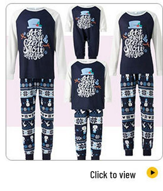 2025 Семейный комплект в клетку с принтом оленей - Осенне-зимний рождественский наряд