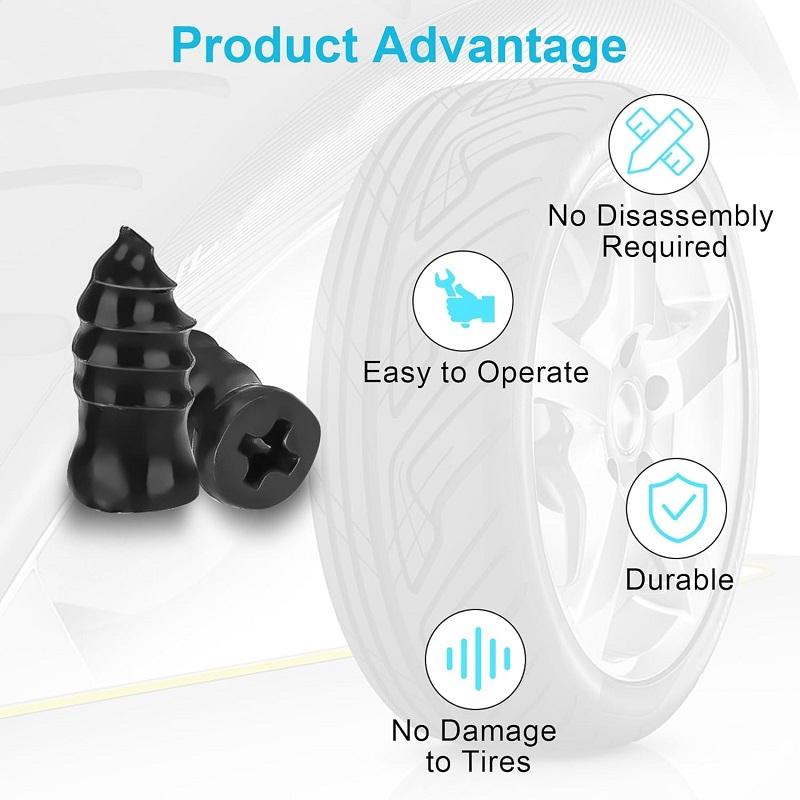 Unbranded Tubeless Tire Repair Nails Kit - Wheel Puncture Screws with Screwdriver