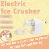 Electric Ice Crusher Enjoy Ice Small Ice Chopper Easy To Clean and Store for Homemade Shaved Ice Snow ConesSlushies Cocktails
