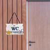 Табличка WC Табличка для ванной Комнатный декор На дверь для туалета Магазин Туалет Офис