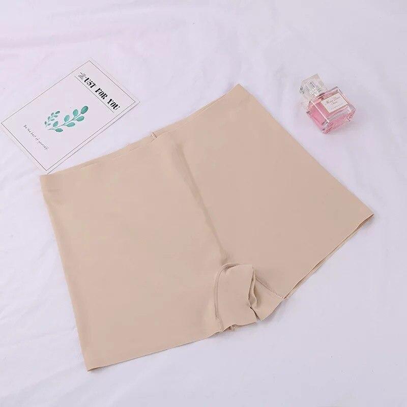 Flarixa Женское нижнее белье, бесшовные трусики, сексуальные шорты-боксеры, антифрикционные леггинсы, большие размеры, трусы из ледяного шелка со средней талией