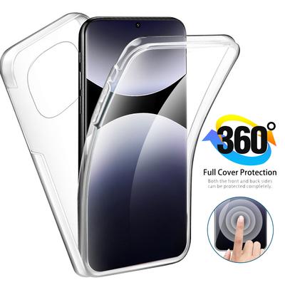 360° Ударопрочные чехлы для всего корпуса телефона для Xiaomi Redmi Note 14 13 12 11 Pro Plus Redmi 14C 13C 12C PC+TPU Защитная крышка экрана