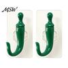 Plastic Wall Hooks for Decor 2PCS Chili Adhesive Hooks, Cute Decorative Punch-Free Hangers, Heavy Bathroom Towel Holder Duty Seamless Storage Kitchen