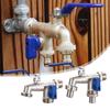 Double Headed Faucet Water Splitter Connecter 1/2'' To 3/4'' Coupling Adapter Garden Tap Valve Hose Irrigation Fitting Switch