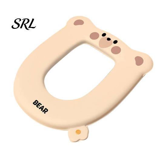 Hands-free Lid Lifter Toilet Seat Pad with Aromatherapy Odor Neutralizer, Cute Cartoon Bear Design, Neutralizer Soft EVA Waterproof Washable Cushion,