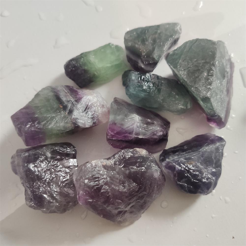 Natural Raw Fluorite Crystals Rough Stones Mineral Healing Crystals Gemstones Specimens Collectible Home Decor
