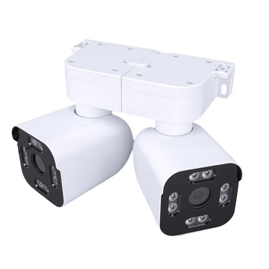 Dual Lens Outdoor Cameras 2.5K 5MP House Camera Wired Plug in WiFi Security Camera with Microphone Sound Video PTZ Auto