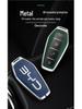 BYD Han Key Case: Compatible with BYD Qin Pro, Song Max, Tang, and Song Plus - Metal Shell Car Key Holder