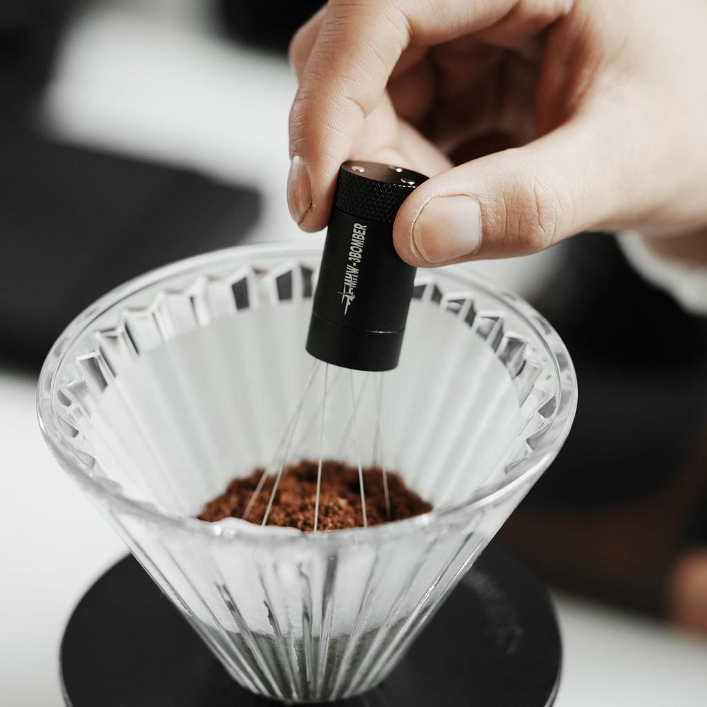 MHW-3BOMBER Игла для эспрессо 2.0 WDT Инструмент с иглами 0,4 мм, 8 регулируемых игл, магнитная подставка, 6 запасных игл, игла для перемешивания, кофе