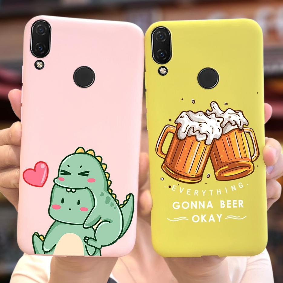 For Huawei Nova 3i Case INE-LX1 Cute Astronauts Cover Soft Silicone Phone Case For Huawei P Smart Plus 2018 Nova3i Fundas Bumper