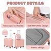 Small Suitcase for Kids 20 Inch Ride-On Luggage with Carry-On Suitcase, 6 Spinner Wheels & Non Slip Telescopic Handle Retractable Handle, Hardshell