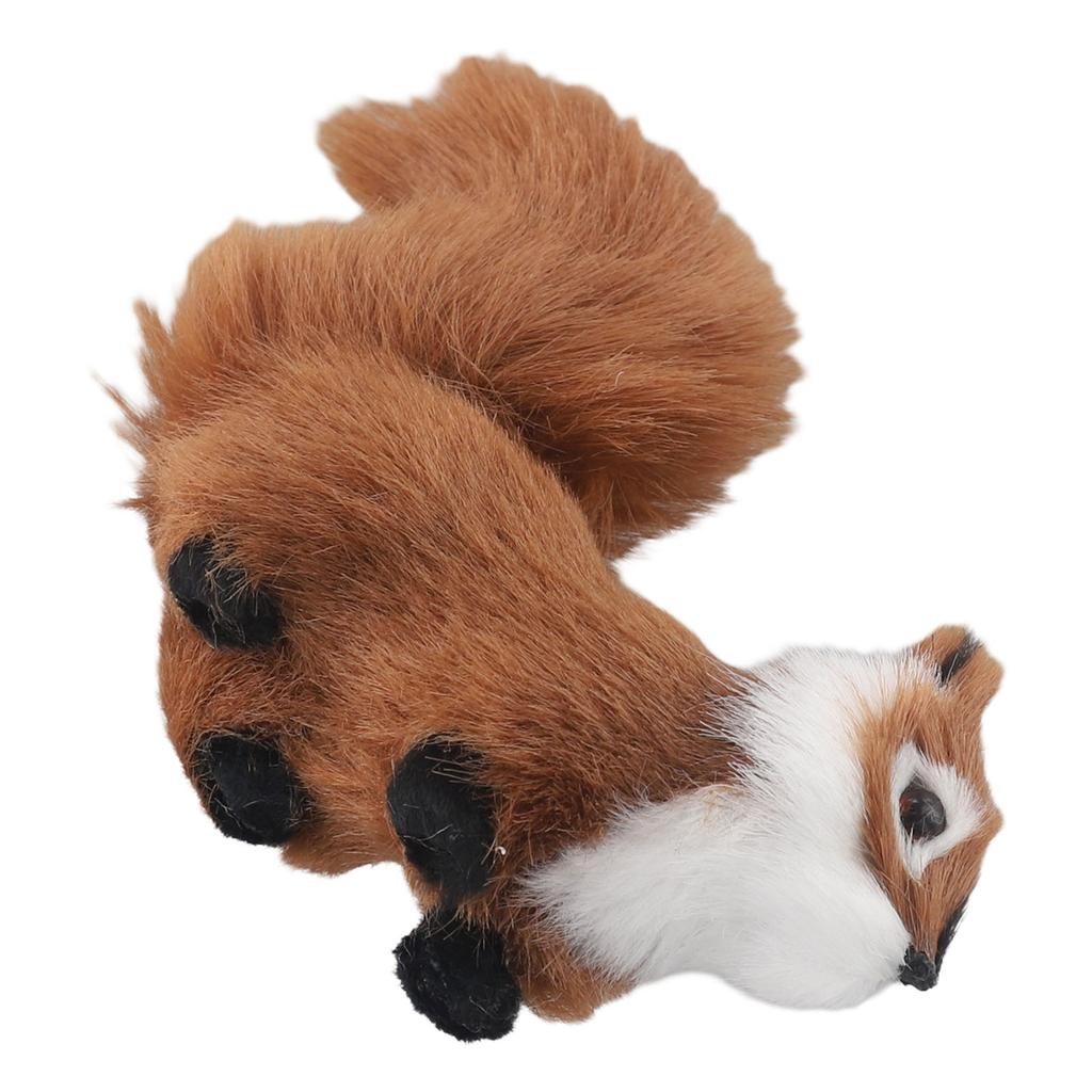 Имитация Плюшевые Фигурки Белок Животные Миниатюры Искусственная Поддельная Белка Садовые Украшения для Дерева Домашнее Фестивальное Украшение