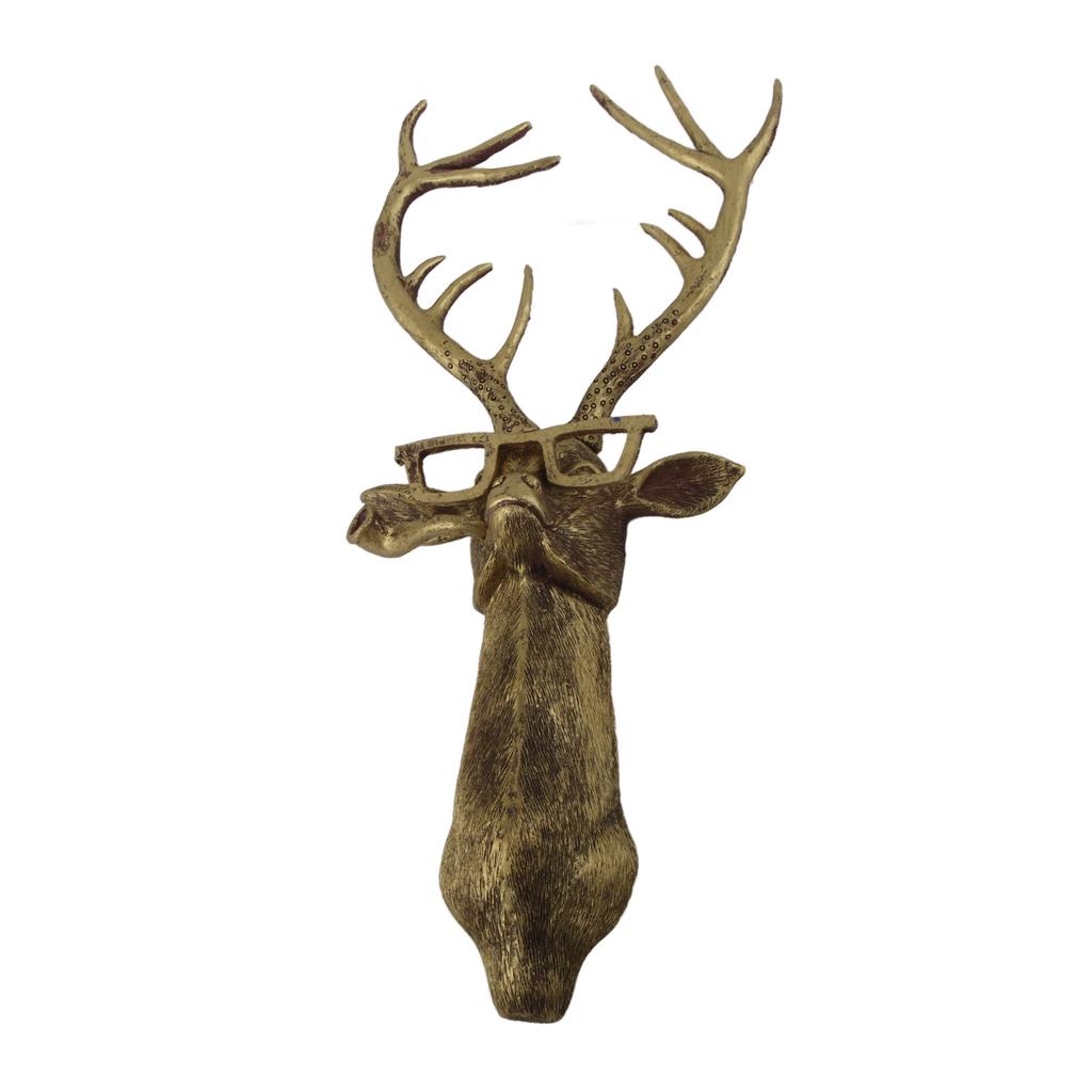 Artificial Deer Head Antlers Wall Decor Deer Head Wall Mount Geometric Stag Animal Head Wall