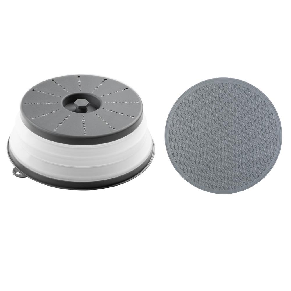 Микроволновая крышка от брызг с вентиляцией, складная защита от брызг, крышка для хрустящей корочки, многоразовая для еды, приготовления еды, кухонные инструменты