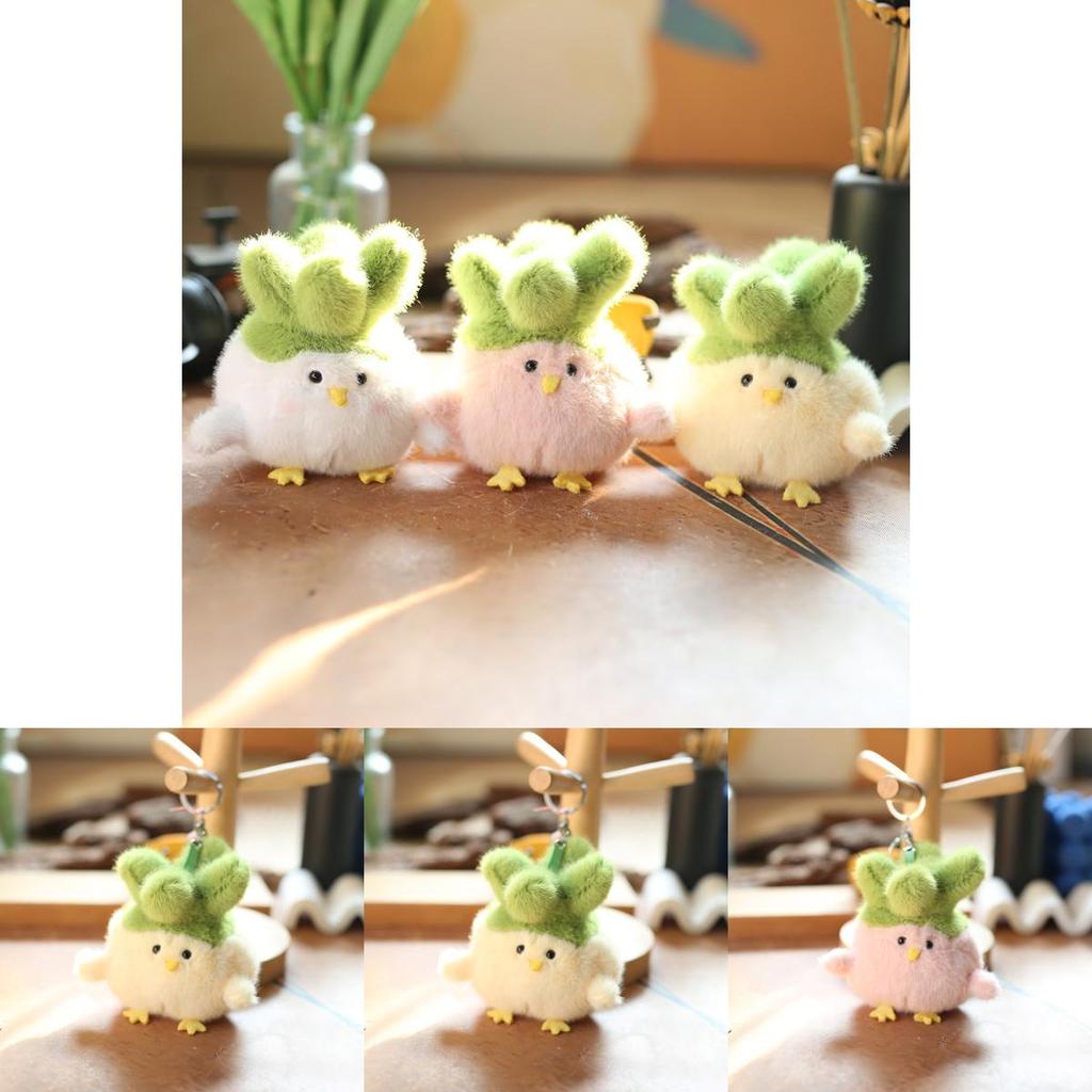 Cute Chicken Plush Toy With Short Plush Material For Kids And Bag Decor