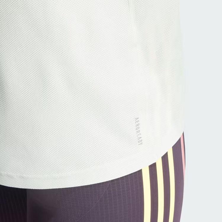 Adidas Футболка Own the Run, льняная, зеленая, мужская, уличная IN1504