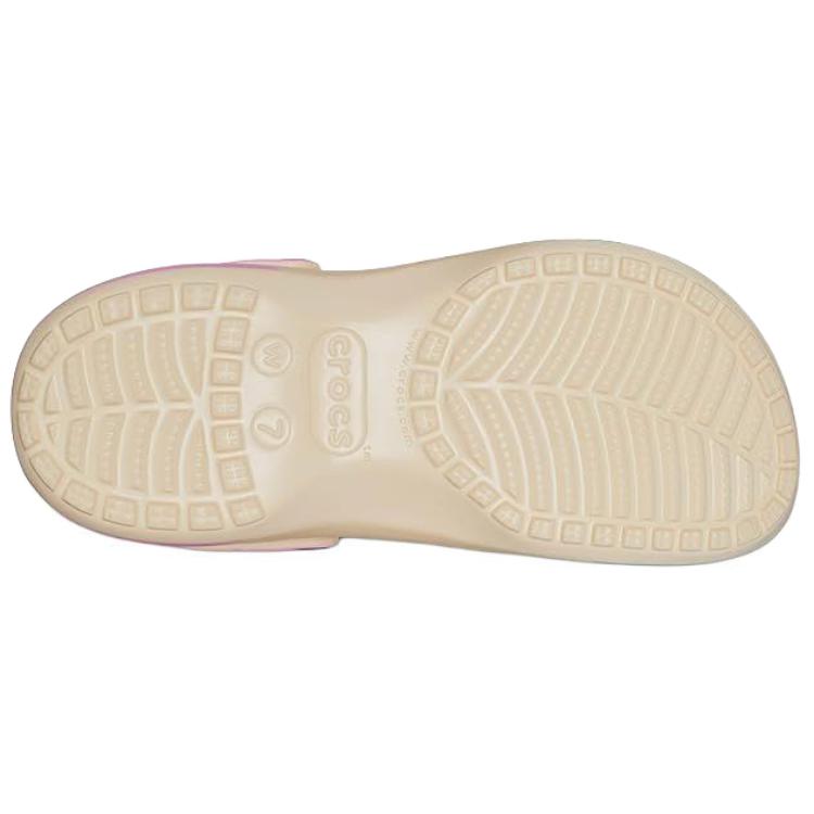 Crocs Классические платформенные клоги из смолы Croslite Женские Бежевые 208278-1FR
