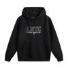 Li-Ning Comfortable Letter Casual Hoodie Men Hoodies Black AWDV141-4