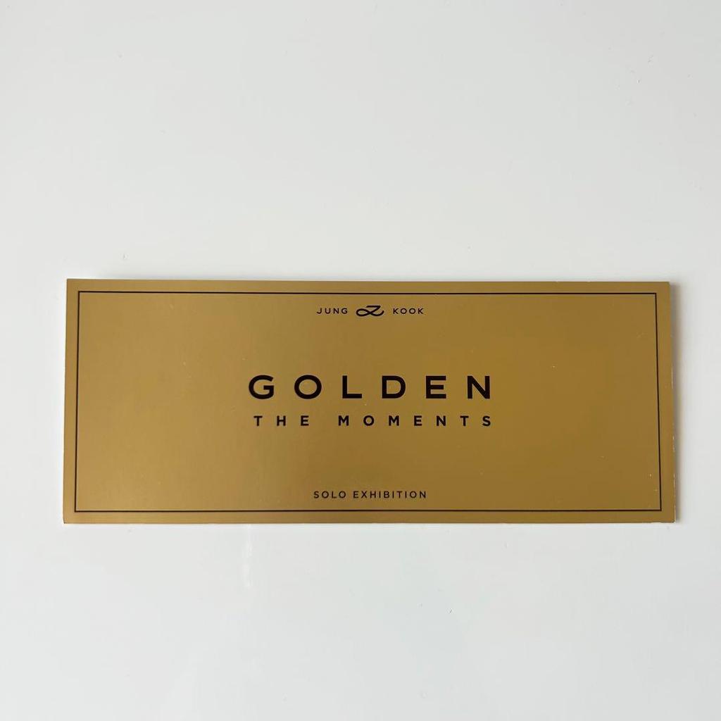 [USED] Jungkook GOLDEN Seoul Exhibition Bonus Trading Card Included