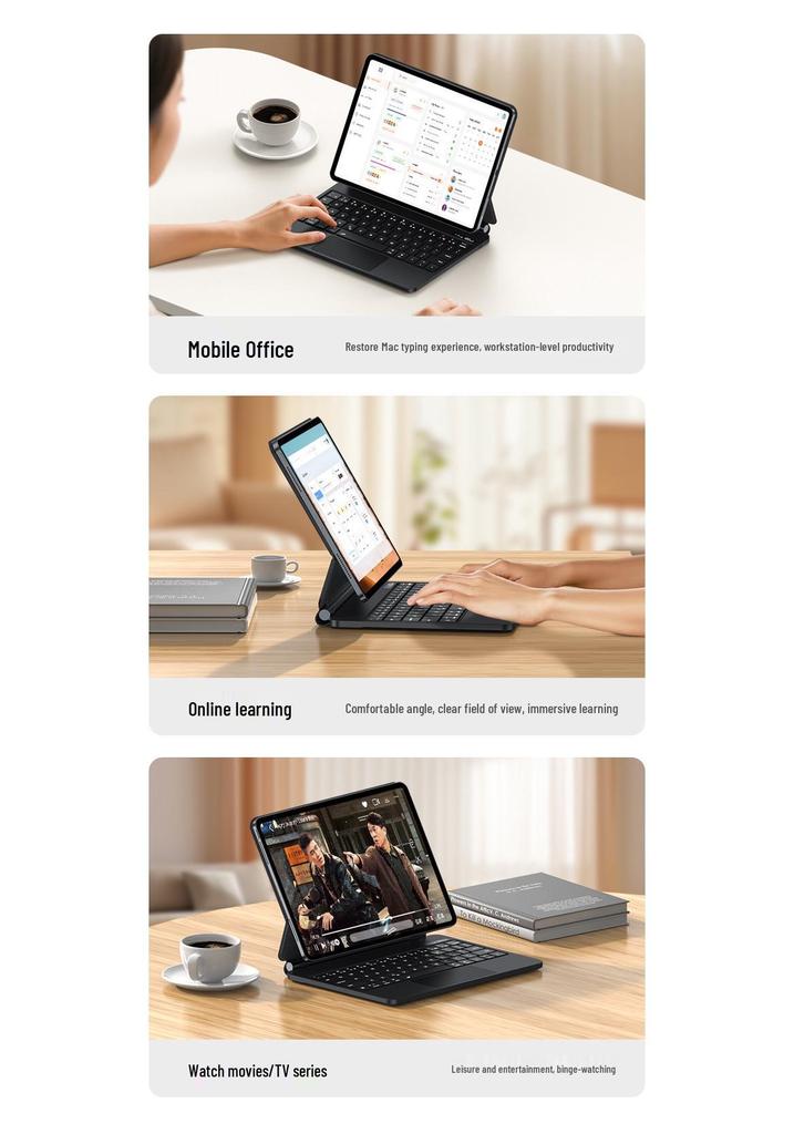 IPad Air 8-го поколения Магнитная Bluetooth-клавиатура Magic Keyboard Pro 11 - Беспроводная офисная версия