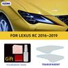 Подходит для LEXUS IS LX RC GS 2016-2019 HD Автомобильная защитная пленка для фар Виниловая прозрачная черная наклейка TPU Автомобильная пленка для фар