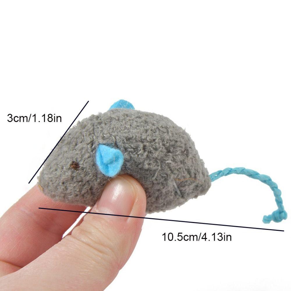 Цветной Забавный Интерактивный для Котенка Плюшевые Кошки Тренировочная Игрушка Игрушка с Кошачьей Мятой Имитация Мыши Поддельные Мыши