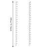 2-Meter Height Growth Chart Transparent Measuring Ruler  Living Room