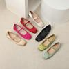 Mary Jane Shoes Fairy Shoes Flat Bottom Shallow Mouth Word With Temperament Single Shoes
