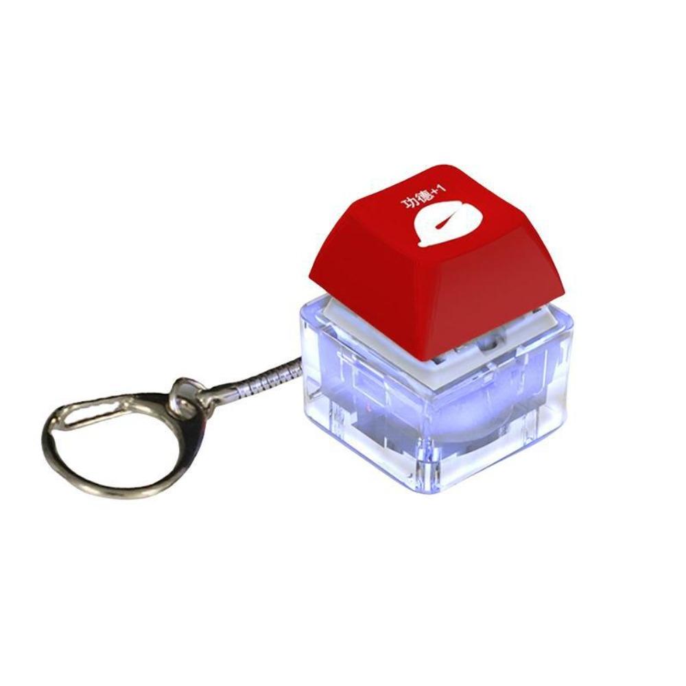 Button Cap Keycap Pendant Led Light Keycap Fidget Keychain New Finger Keyboard Gift