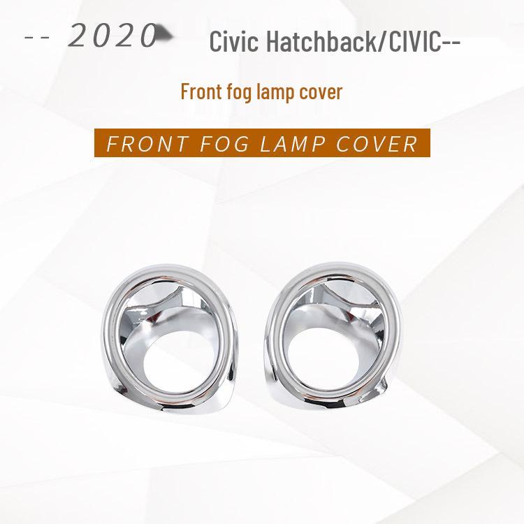 Комплект внешней отделки Civic Hatchback 2020 года: Рамки противотуманных фар (передние и задние), Накладки на фары («брови»), Задняя накладка, Накладки на ручки дверей
