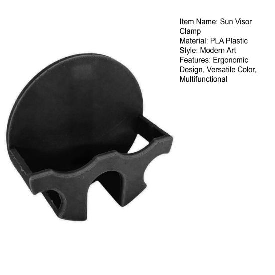 1/2Pcs Car Sun Visor Clamp Bracket Plastic Mobile Phone Holder Easy Installation Non-Slip Car Interior Accessory