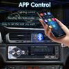Автомобильное MP3 Радио 1 DIN Автомобильный Bluetooth Плеер 7 Цветных Огней Стереосистема для Авто Универсальная 12В FM Радио для Музыки с Контроллером на Руль USB Зарядка