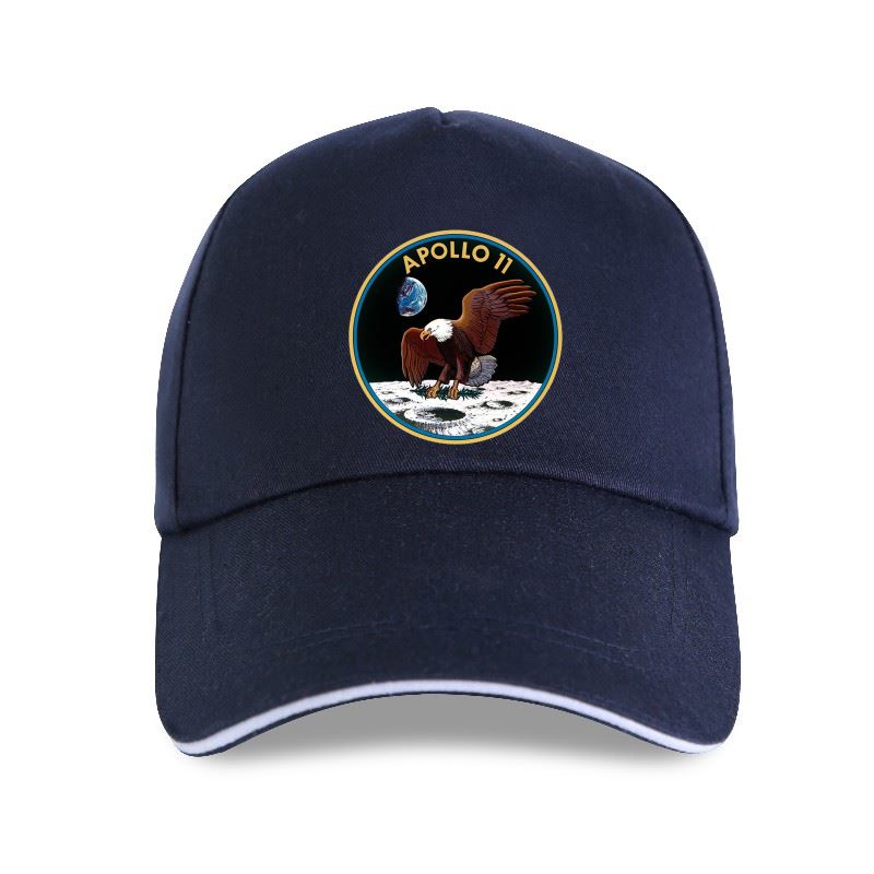 Детская бейсболка Lomoney в повседневном стиле с принтом Apollo 11