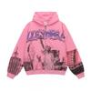 Мужская винтажная хлопковая толстовка с капюшоном Streetwear с графическим принтом Пуловер Свитшот Осень 2025